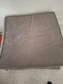 letto singolo, pouff