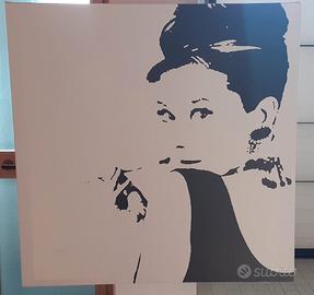 Canvas quadro in tela Audrey Hepburn vintage 