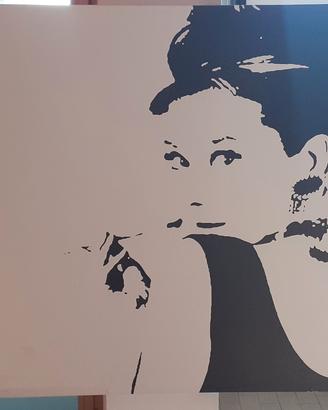 Canvas quadro in tela Audrey Hepburn vintage 