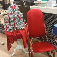 sedia a dondolo d' epoca antica