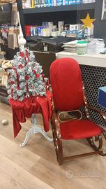 sedia a dondolo d' epoca antica