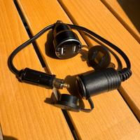 Kit 12V/24V Volmetro usb + presa accendisigari