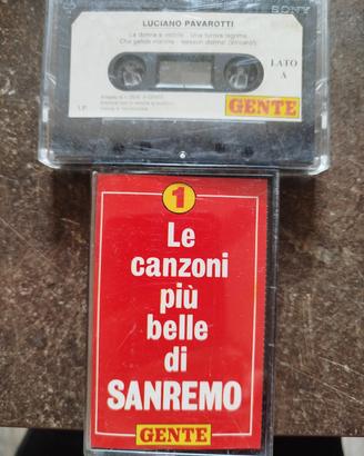 cassette Pavarotti e Sanremo