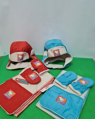 set bimbi cappello, sciarpa, guanti