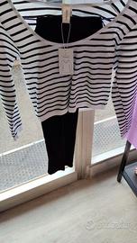 Maglietta corta e leggins veste m