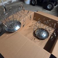 Lampadari cromati da sala/soggiorno/camera