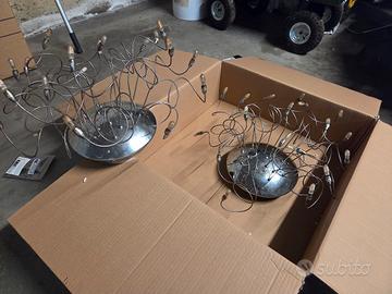 Lampadari cromati da sala/soggiorno/camera