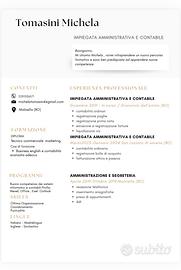 Impiegata amministrativa e contabile