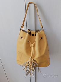 borsa a secchiello giallo
