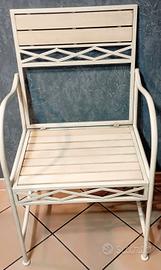 Sedia in ferro e legno 
