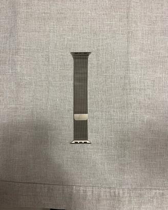 Cinturino loop in maglia milanese oro apple watch