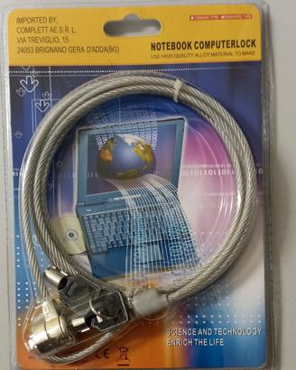 Lucchetto antifurto per notebook (2 pezzi)