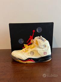 Nike Air Jordan 5 x Off White Sail