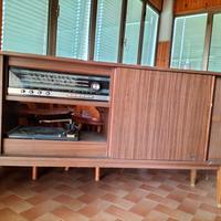 mobile stereo vintage anni 60 legno