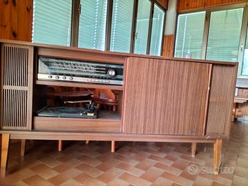 mobile stereo vintage anni 60 legno