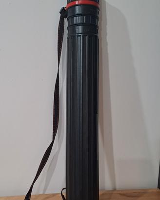 Tubo portadisegni telescopico in plastica nera