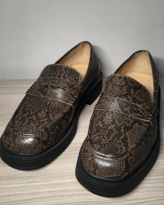 Mocassini Pitonati Bershka Taglia 41