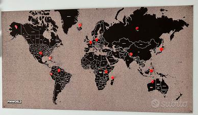 Mappa del mondo “Pinworldmap”