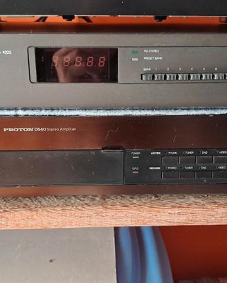 amplificatore e tuner vintage 