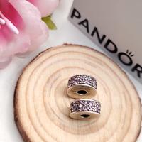 Set clip originale pandora pavè argento 925