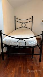 Letto singolo completo 80x190 stile ferro battuto