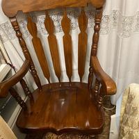 sedia a dondolo legno