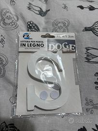 Lettera “S” in legno