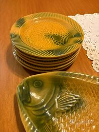 SERVIZIO PESCE VINTAGE 7 PEZZI