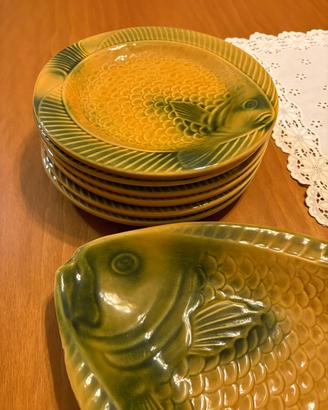 SERVIZIO PESCE VINTAGE 7 PEZZI