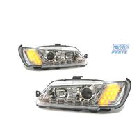 FARI PEUGEOT 306 93-97 LUCE DIURNA A LED FONDO CRO