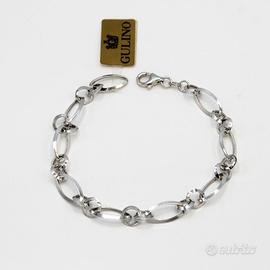 Bracciale donna a catena in oro bianco18 kt A.1490