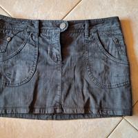 Mini gonna Sisley jeans nero tg. 40