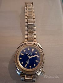 Orologio Berios quadrante blu inclinato raro unico