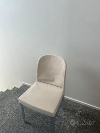 sedia contemporanea imbottita zim molteni