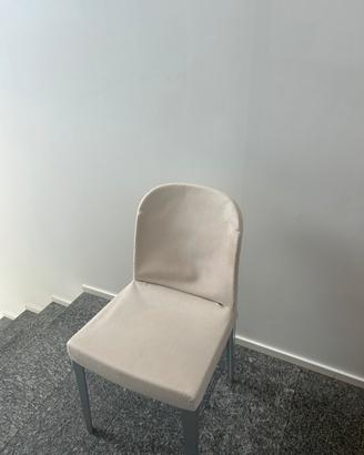 sedia contemporanea imbottita zim molteni