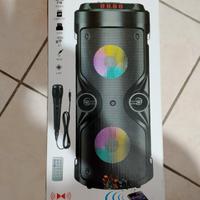 cassa bluetooth karaoke nuova 