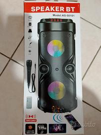 cassa bluetooth karaoke nuova 