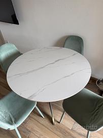 Tavolo Deghi effetto marmo