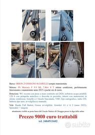 Barca a vela completa di motore vele e accessori