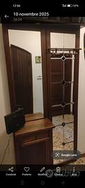 Ingresso vintage noce massello 