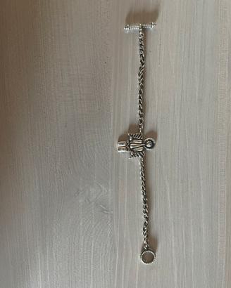 Bracialetto con chiusura a T in ARGENTO