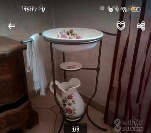 set catino e brocca toilette da camera 