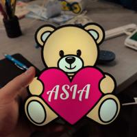 Lampada orsetto personalizzata