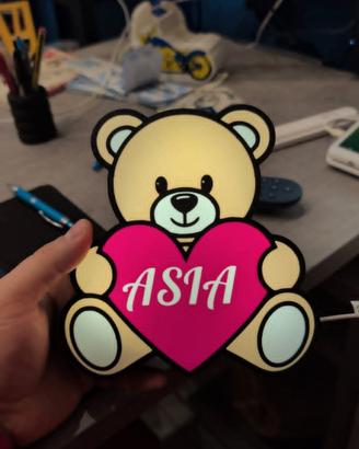 Lampada orsetto personalizzata
