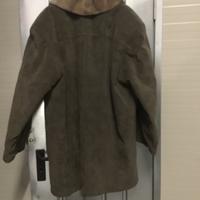 Cappotto da uomo di pelle scamosciata
