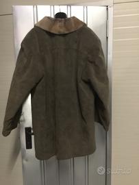 Cappotto da uomo di pelle scamosciata