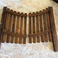 porta stile saloon in noce massello