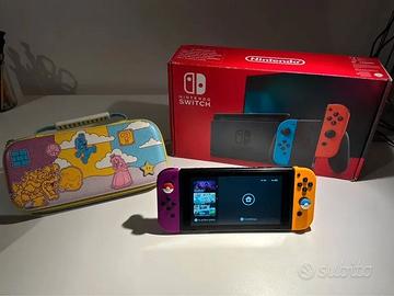 Nintendo Switch V1+ Joy-Con Pokémon + Scatola e