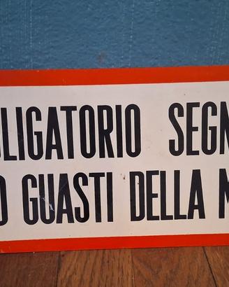 Cartello guasti della macchina 