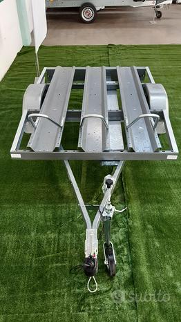 Rimorchio Stema porta moto 3 piste 750 kg
